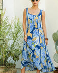 The Solene Floral Contrast Midi Dress