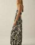 The Sonora Black Halter Maxi Dress