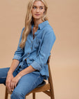 The Stella Chambray Buttondown Top