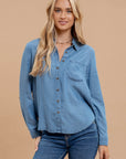 The Stella Chambray Buttondown Top