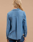 The Stella Chambray Buttondown Top