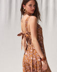 The Stella Tie Back Floral Maxi Dress
