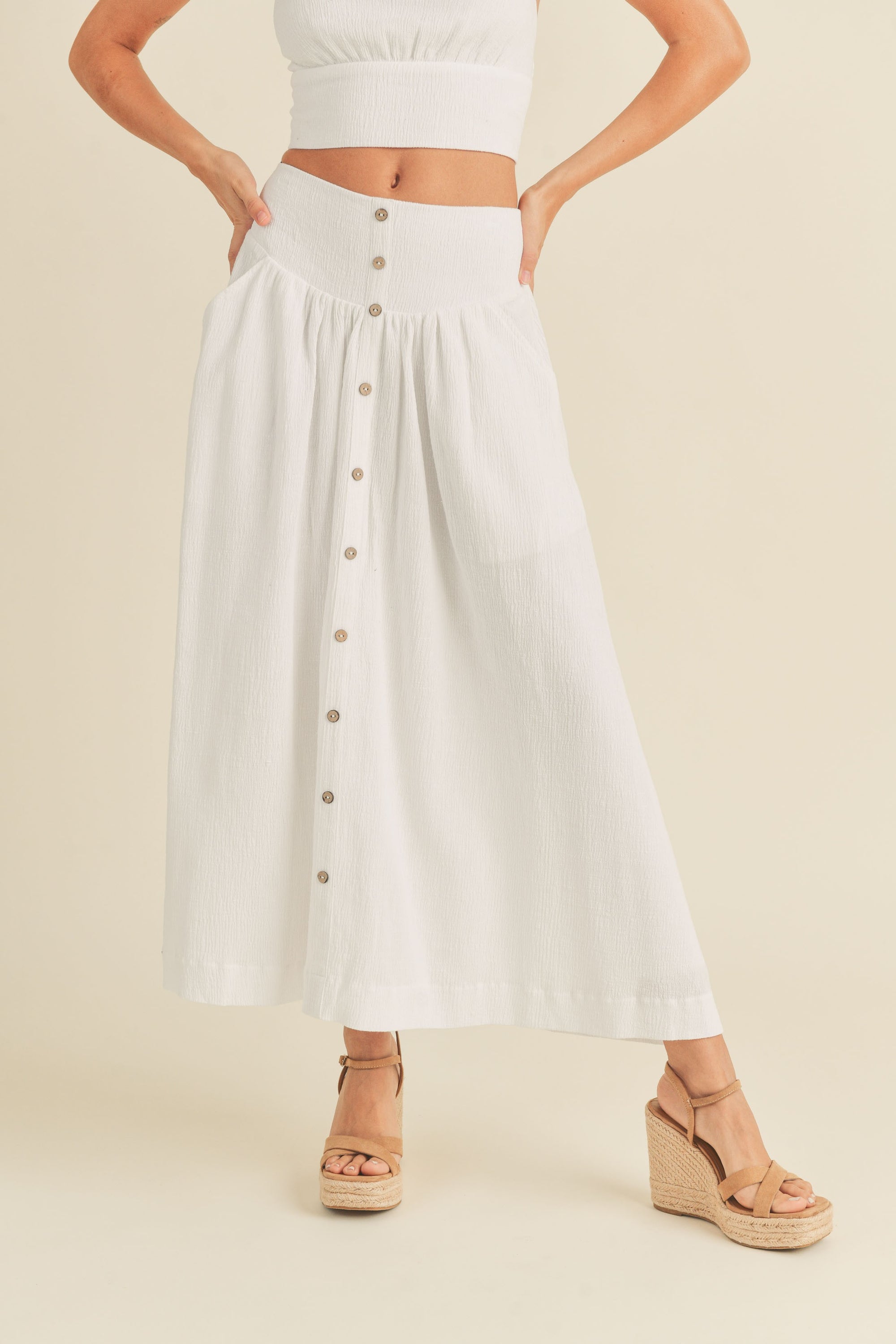 The Stori Halter Top + Skirt Set - Sold Separately