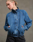 The Syd Denim Stand Collar Jacket
