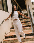 The Leni Denim Top + Pant Set - Sold Separately