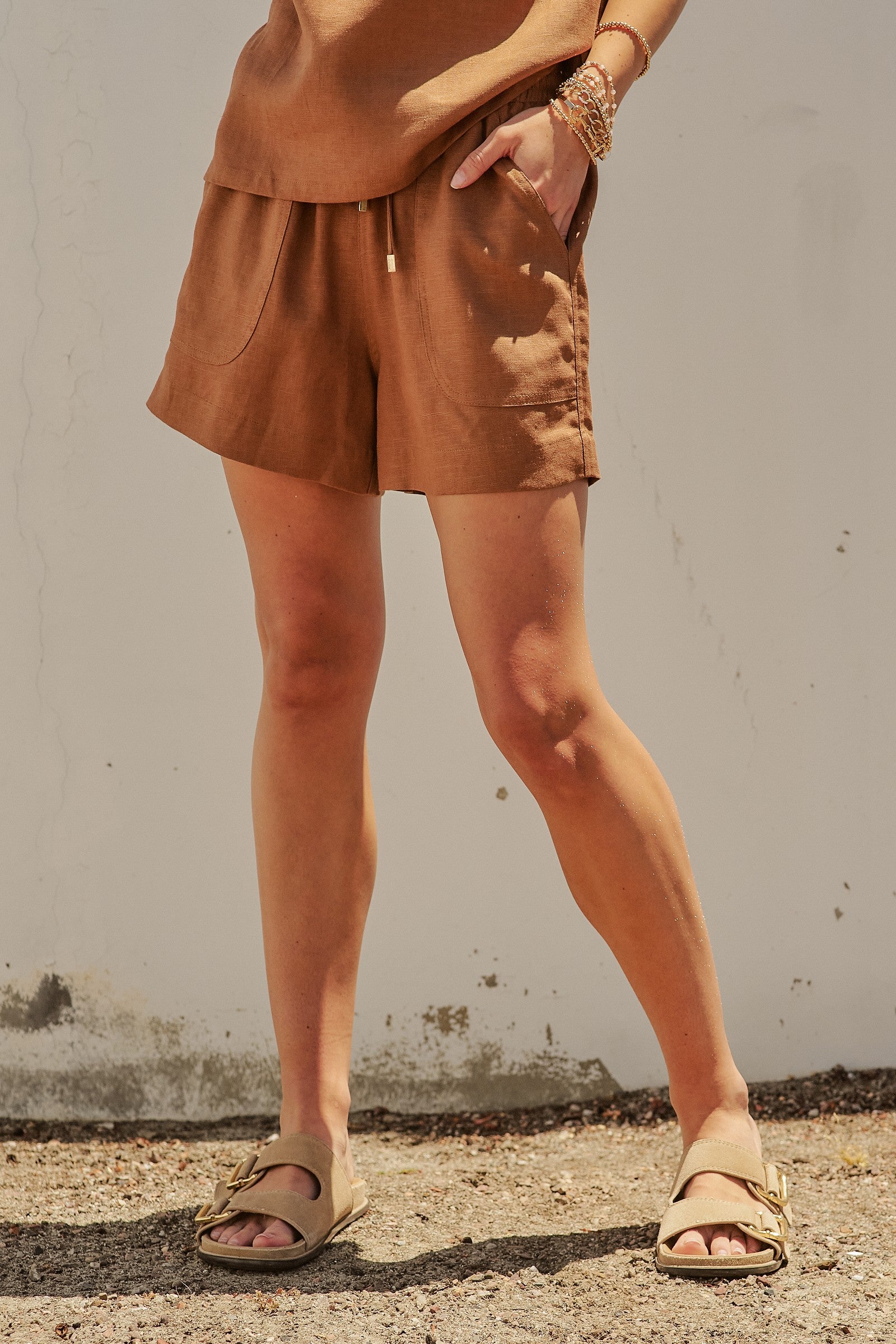 The Kit Linen Shirt + Shorts Set - Sold Separately