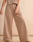 The Tansy Striped Vest + Pants Set - Sold Separately