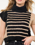 The Tanya Turtleneck Striped Top