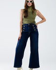 The Taylor Blue Wide Leg Jeans