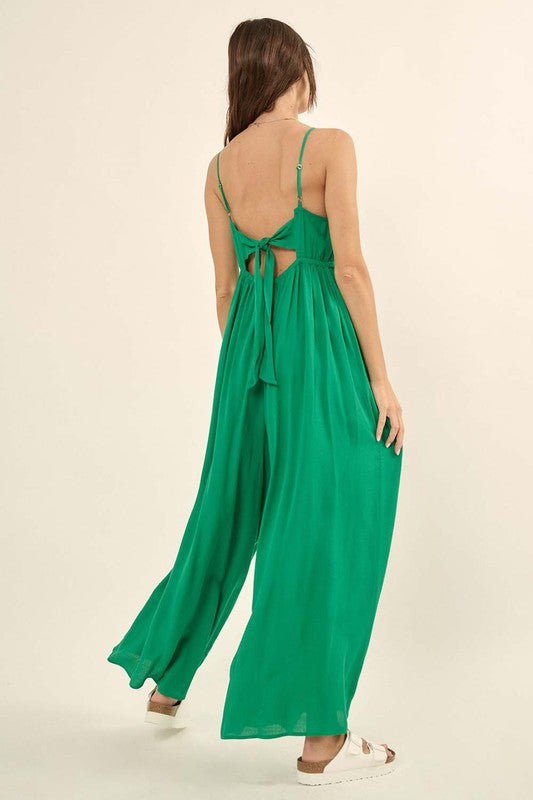 The Lennon Deep V Jumpsuit