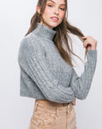 The Pippa Cable Knit Crop Sweater