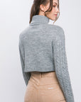 The Pippa Cable Knit Crop Sweater