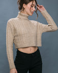 The Pippa Cable Knit Crop Sweater