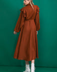 The Winnie Ruffle Midi Dress