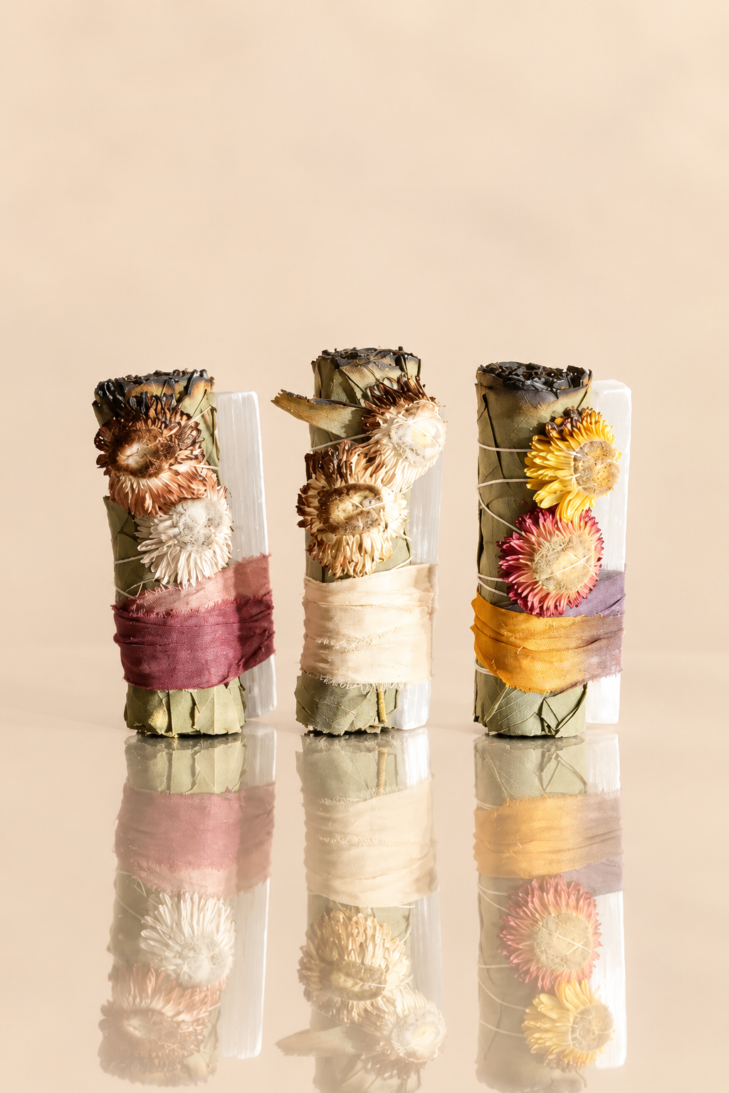 Eucalyptus + White Selenite Smudge Bundle by Black + Jane