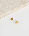The Tiny Starburst Heart Studs by Michelle Starbuck Designs