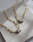 The Toi Et Moi Paperclip Necklace