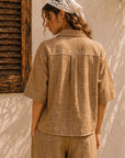 The Tova Brown Top + Pant Set - Sold Separately