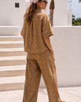 The Tova Brown Top + Pant Set - Sold Separately