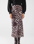 The Tyra Leopard Midi Skirt