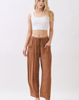 The Senna Nutshell Drawstring Barrel Pants