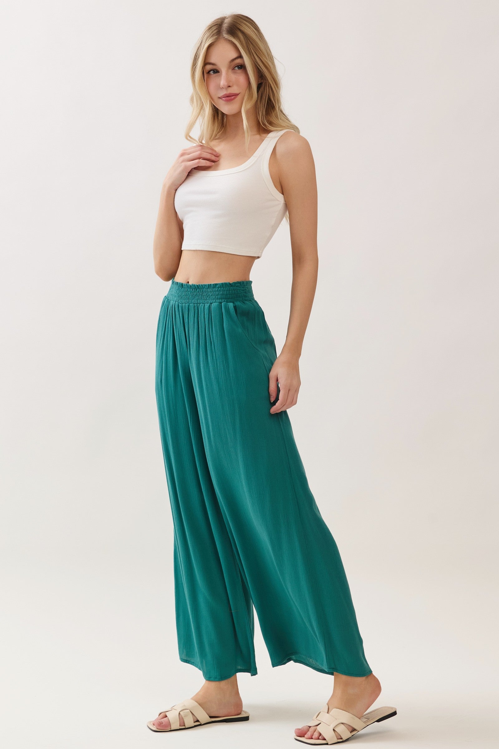 The Amara Balsam Smocked Pants