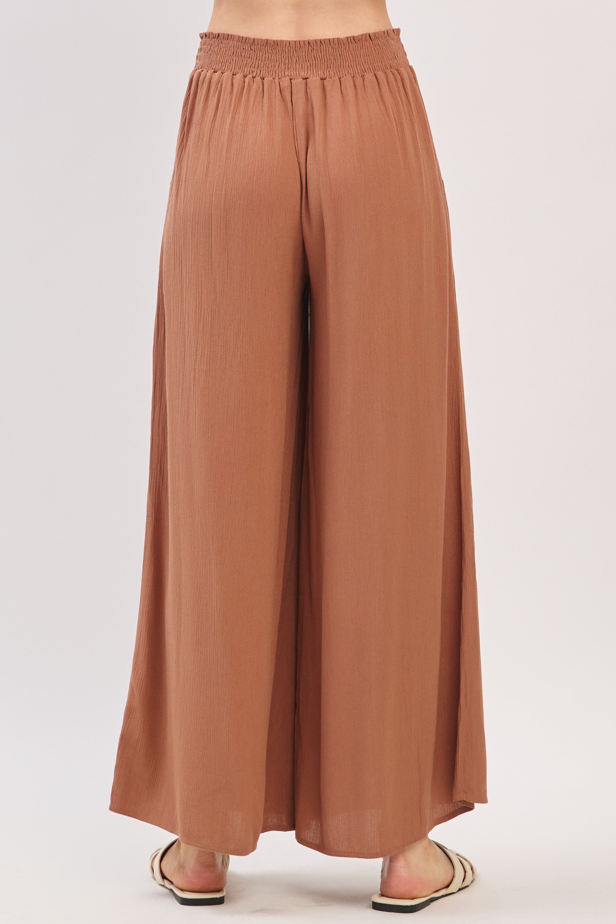 The Amara Nutshell Smocked Pants