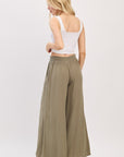 The Amara Vintage Olive Smocked Pants