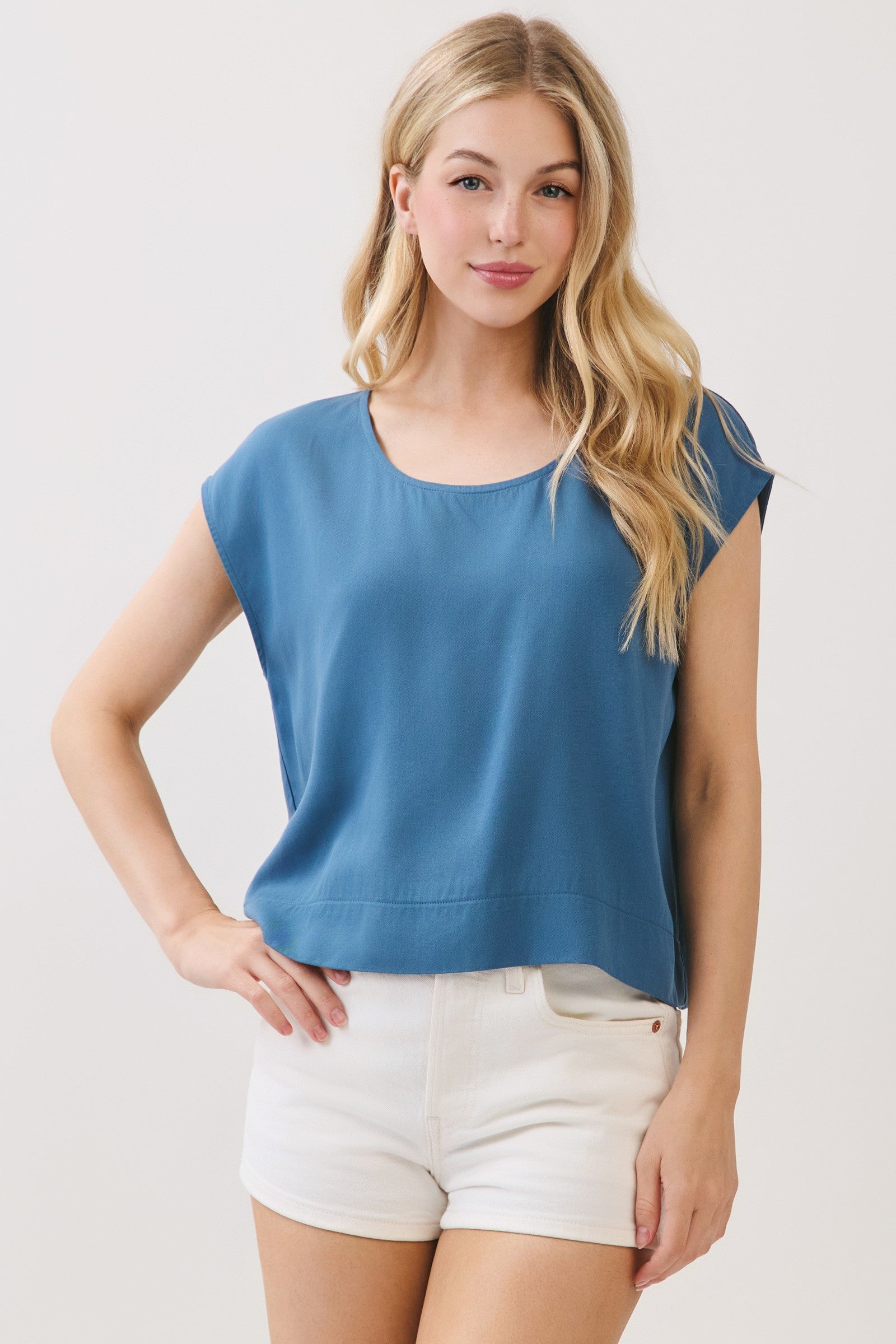 The Rumi Dark Denim Top + Pant Set - Sold Separately