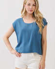 The Rumi Dark Denim Top + Pant Set - Sold Separately