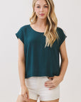 The Asha Dark Hunter Green Top + Pant Set - Sold Separately