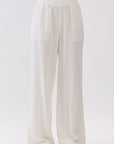 The Kieran Off White Linen Utility Pants
