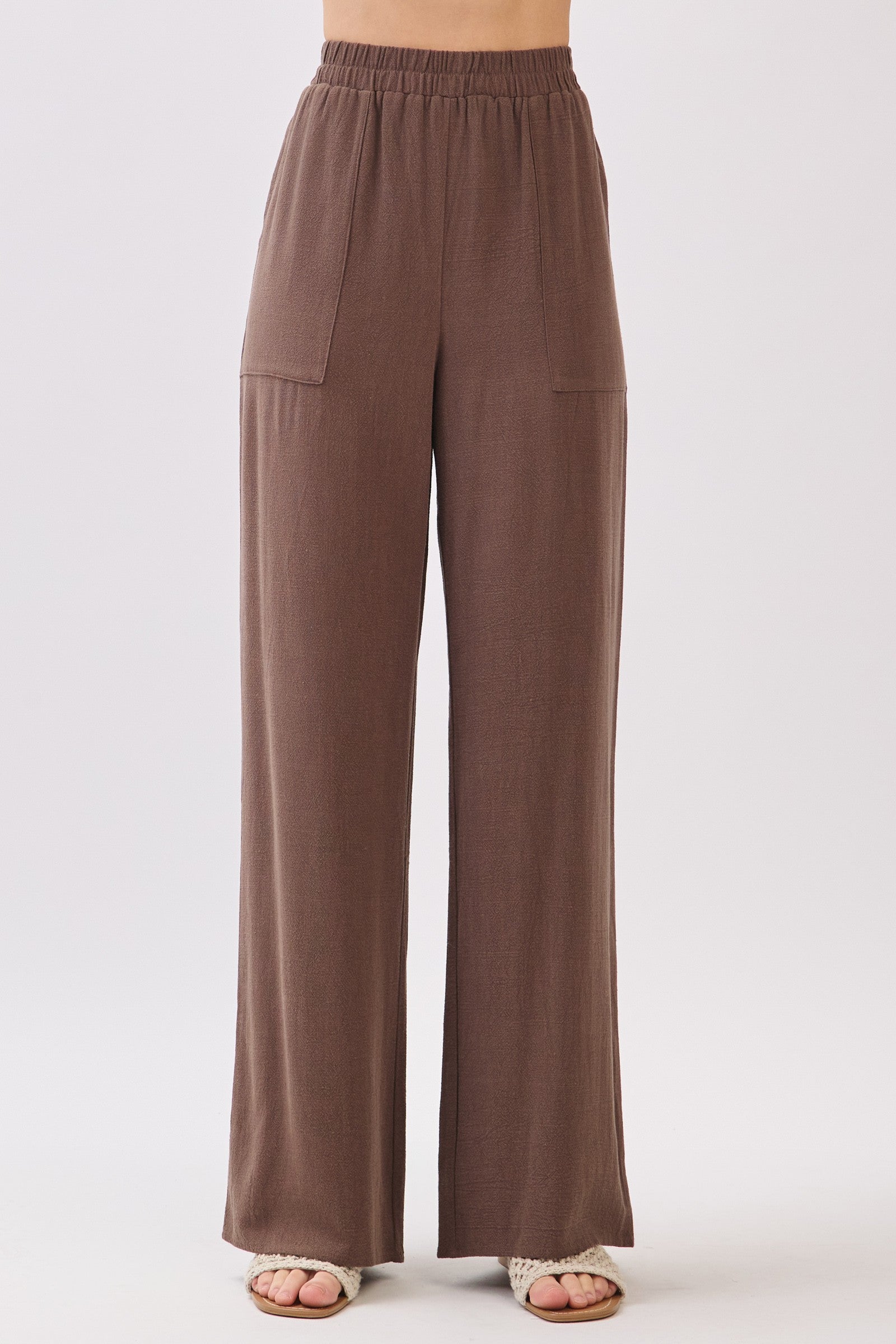 The Kieran Chocolate Linen Utility Pants