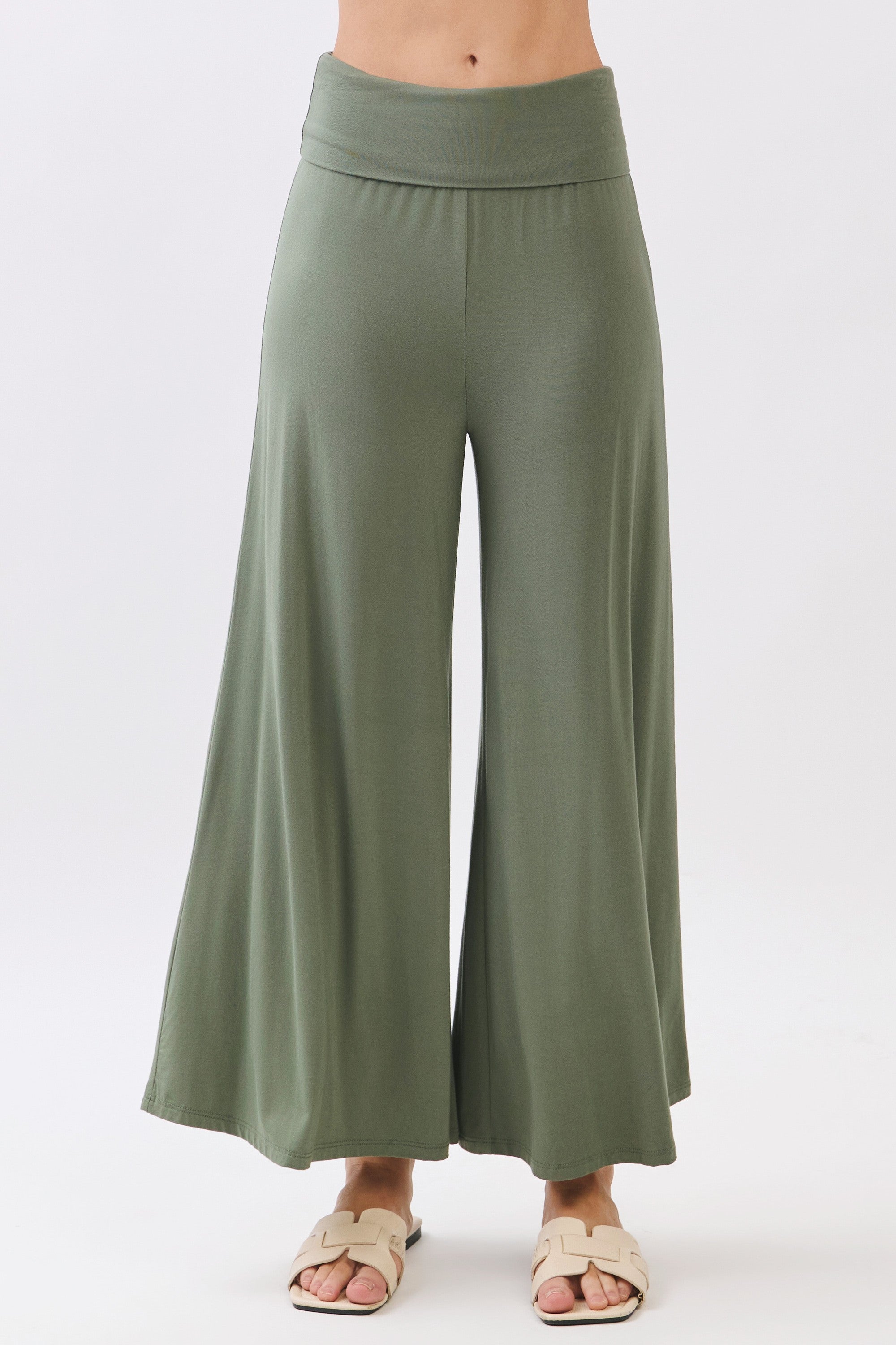 The Jaya Olive Palazzo Pants