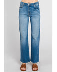 The Venice Medium Denim Straight Leg Jeans