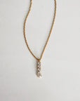 The Vertical Cz Drop Necklace