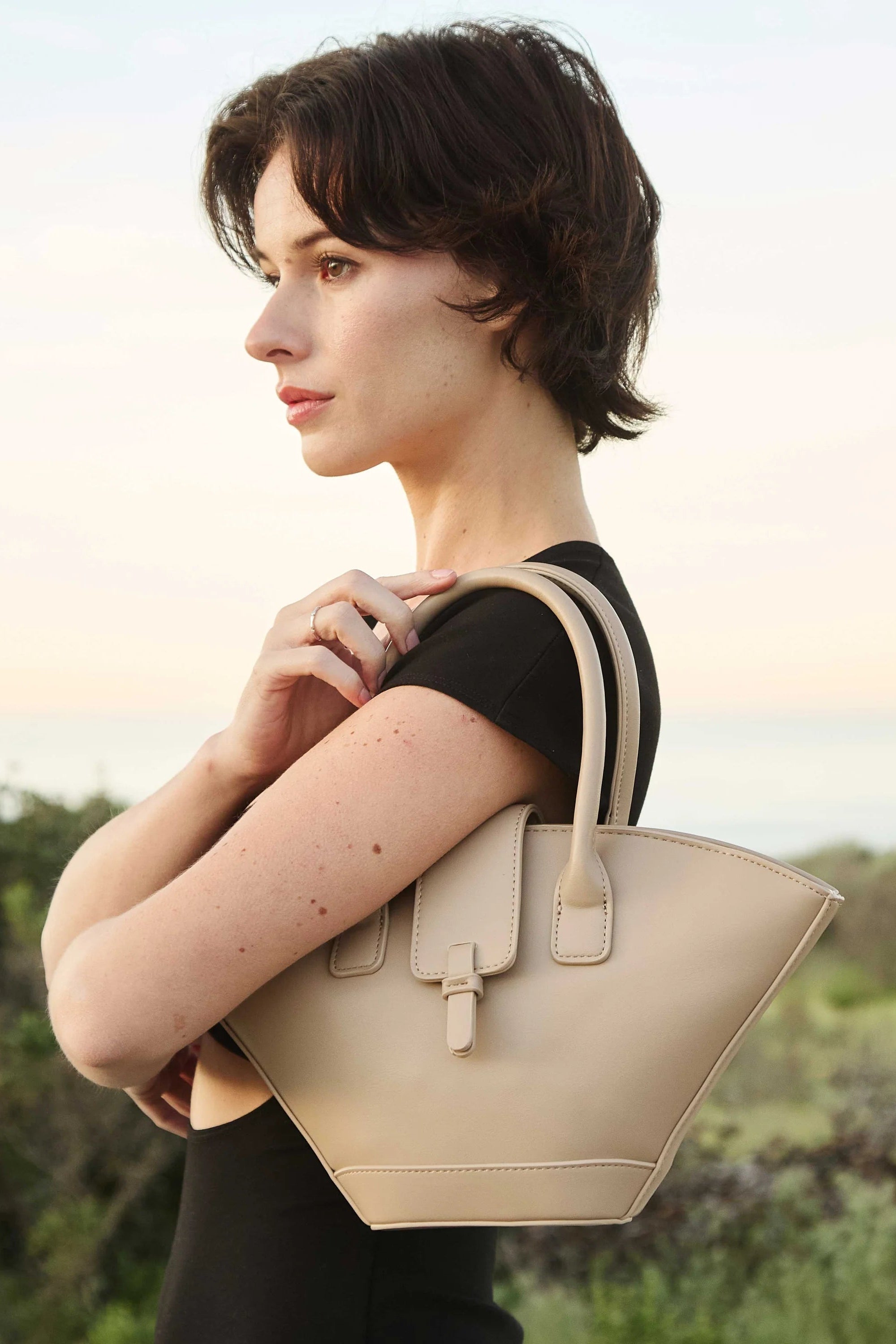 The Violet Vegan Leather Crossbody Bag