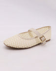 The Willa Woven Mary Jane Flat