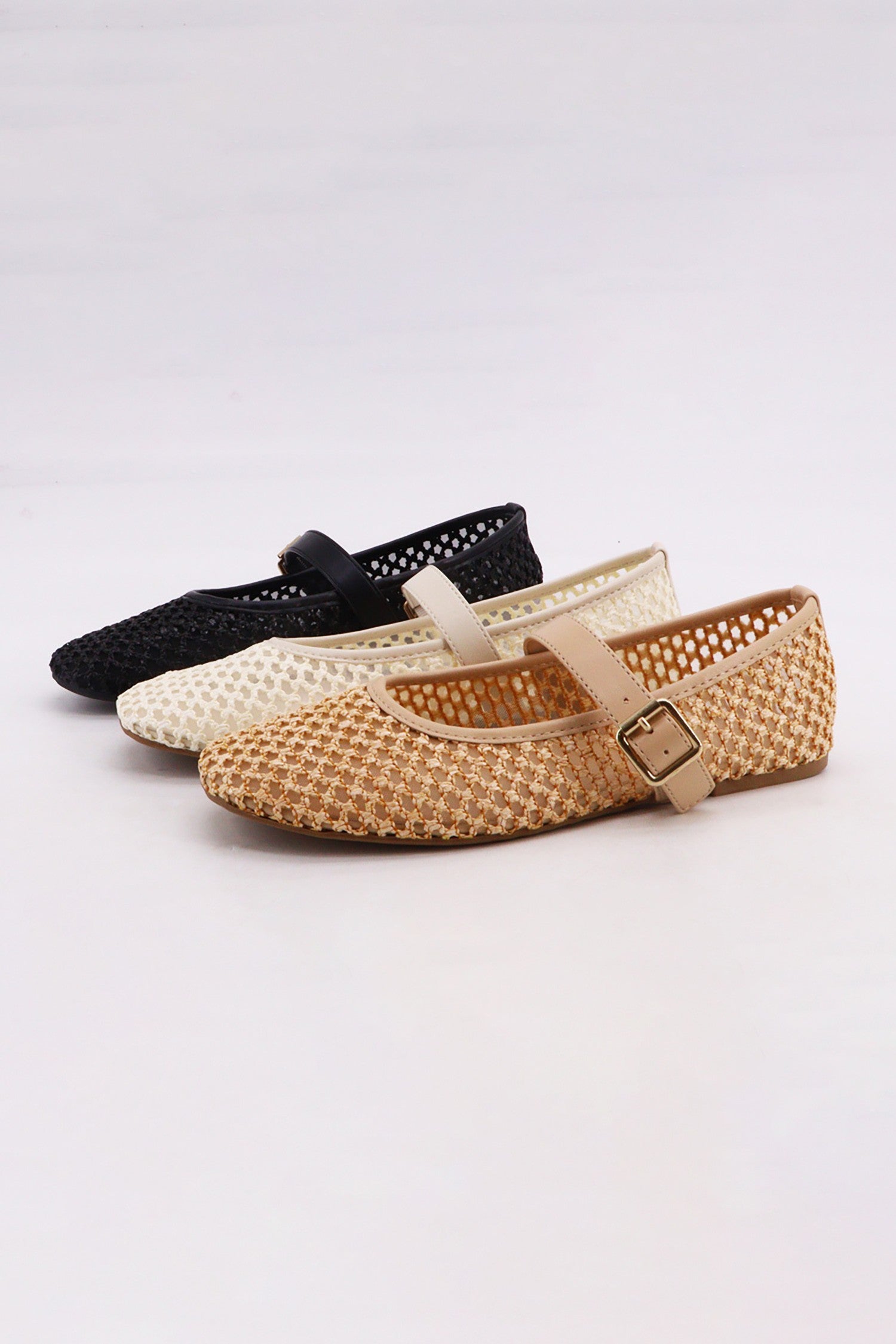 The Willa Woven Mary Jane Flat