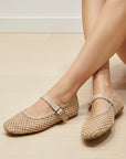 The Willa Woven Mary Jane Flat