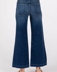 The Winona Dark Denim Wide Leg Crop Jeans