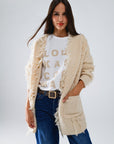 The Wrenley Distressed Cardigan