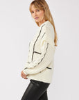 The Yvaine Striped Cable Sweater