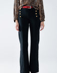 The Zephyr Black Wide Leg Jeans