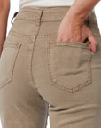 The Zephyr Beige Wide Leg Jeans