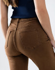 The Zephyr Camel Wide Leg Jeans