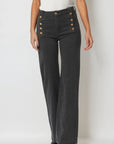 The Zephyr Dark Grey Wide Leg Jeans