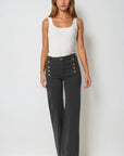 The Zephyr Dark Grey Wide Leg Jeans