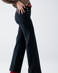 The Zephyr Black Wide Leg Jeans