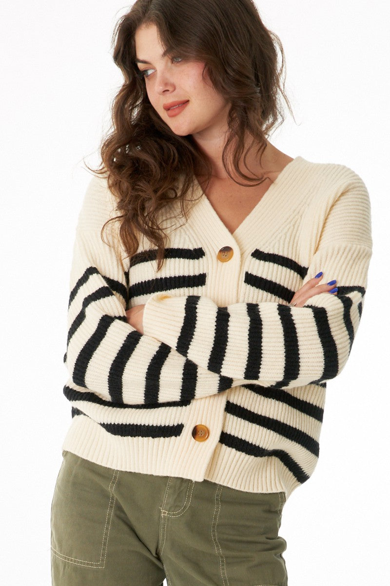 The Zoey Button Up Sweater